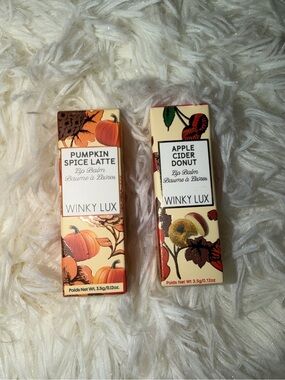 NWB Winky Lux Sugar & Spice Fall Lip Balm Duo